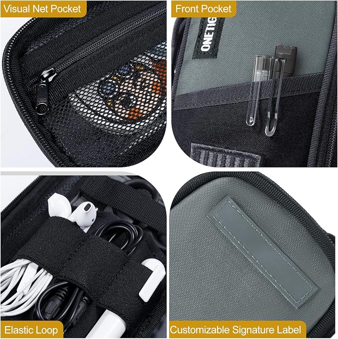 OneTigris Pencil Case for Boys - Pencil Pouch for Boys School Office Supplies Stationery, Zipper Multi-Slot Large Capacity Pencil Bag Organizer with Pens Sleeve Holder for Adults Children Men Women | Pencil Case, School Office Supplies Stationery, Penc...