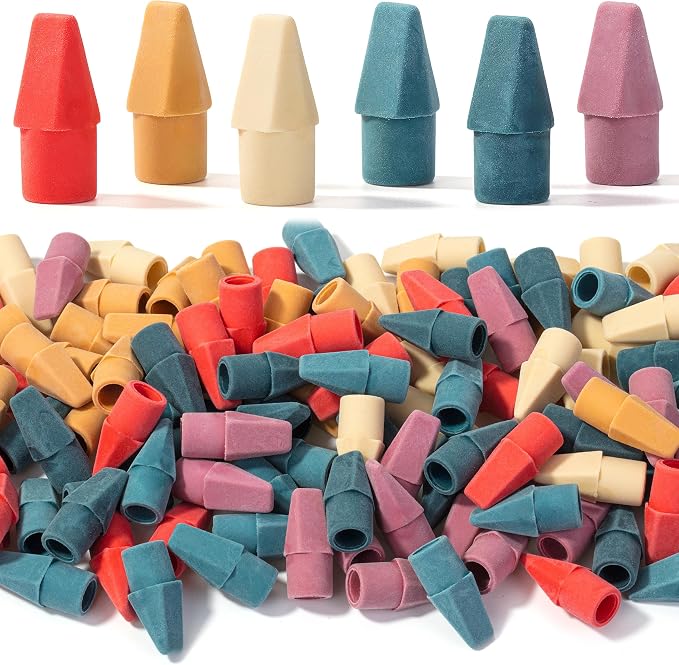 Mr. Pen- Pencil Erasers Toppers, 120 Pack, Colorful, Latex Free, No Smudge | Mr Pen Erasers for Pencils