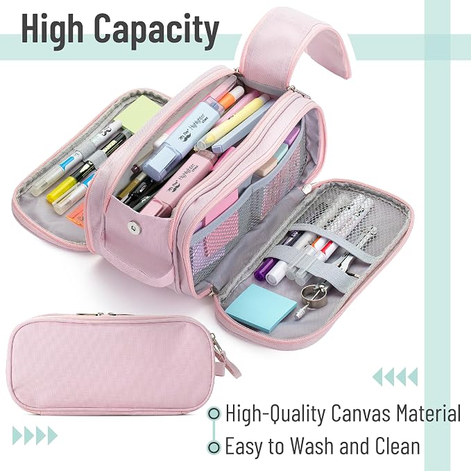Mr. Pen- Large Capacity Pencil Case, Big Capacity Pencil Case | Big Pencil Pouch, Pen Pouch, Pen Bag