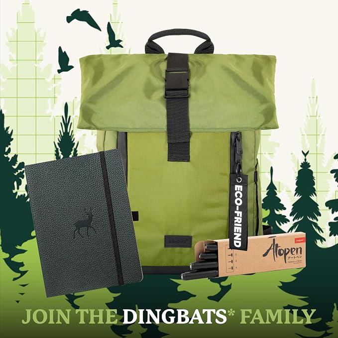 Dingbats A5 Wildlife Ruled Notebook Journal - Premium Vegan Leather Softcover Executive Journal for Women & Men - Work, Note Taking, Writing & Travel