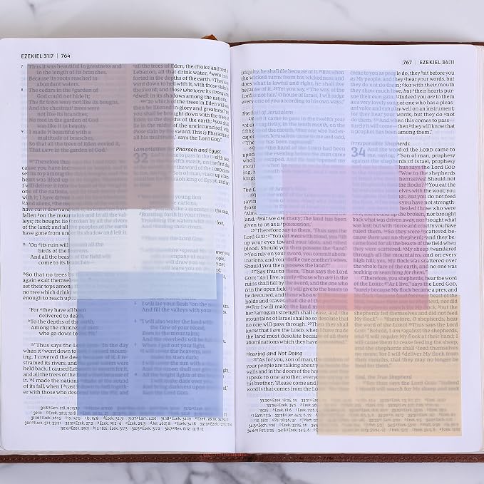 Mr. Pen- Transparent Sticky Notes, 3" x 3", 12 Pads, 600 Sheets | See Through Self-Adhesive Notes for Bible Journaling and Studying, Water-Resistant, Easy to Peel, Clean Removal