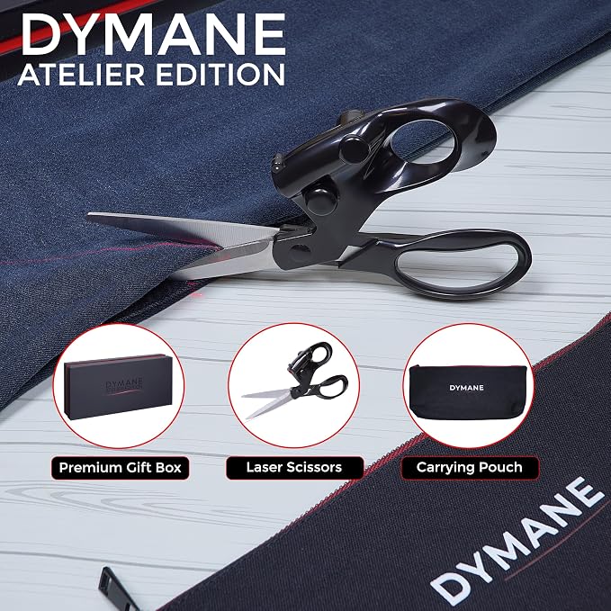 Laser Guided Scissors for Fabric Cutting – BUNDLE- Laser Scissors with Precision Cutting Guide, Sewing & Craft Scissors Bundle with Storage Pouch and Premium Gift Box, Gifts Edition