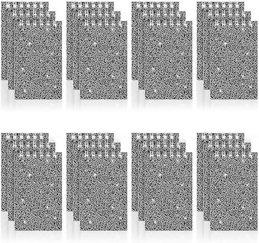 24 Pack Mini Notebook Composition Pocket Spiral Notebooks Notepads for Kids | 3.9x2.4 Glitter Cover Note Pads Lined Little Journals Party Favor for Men Women Work Office Classroom Decorations Supplies