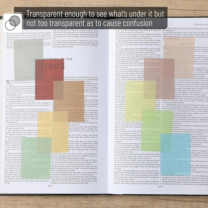 Mr. Pen- Small Transparent Sticky Notes, 1.5" x 2", 12 Pads, 600 Sheets | Vintage, Mini See Through Self-Adhesive Notes Bulk for Bible Journaling and Studying, Water-Resistant, Clean Removal