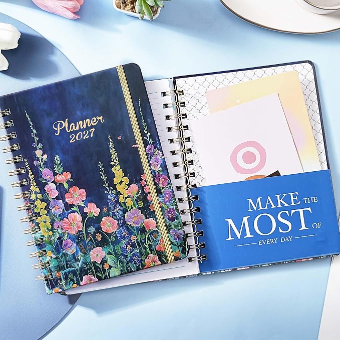 Planner 2027-2027 Planner Weekly and Monthly from January 2027 to December 2027, 6.4'' x 8.5'', with Thick Paper, Inner Pocket