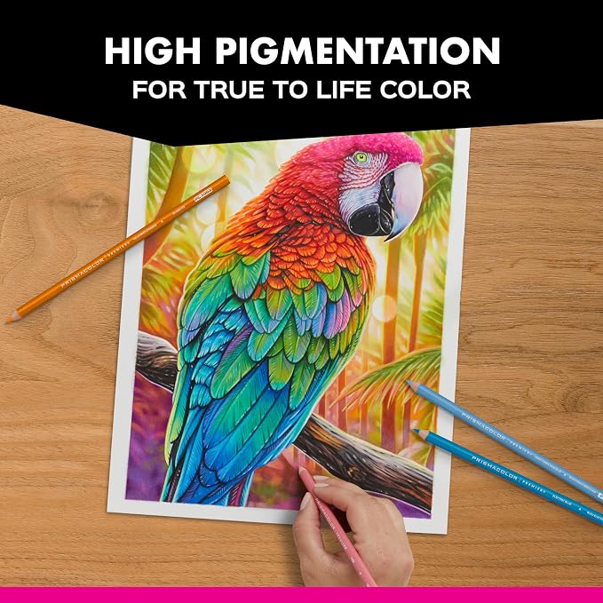 Prismacolor Premier Colored Pencils, Soft Core, Assorted Colors, Durable, Vibrant, Ultra-Smooth, Adult Coloring, Drawing, Sketching, Arts & Crafts, 132 Count (Pack of 4)