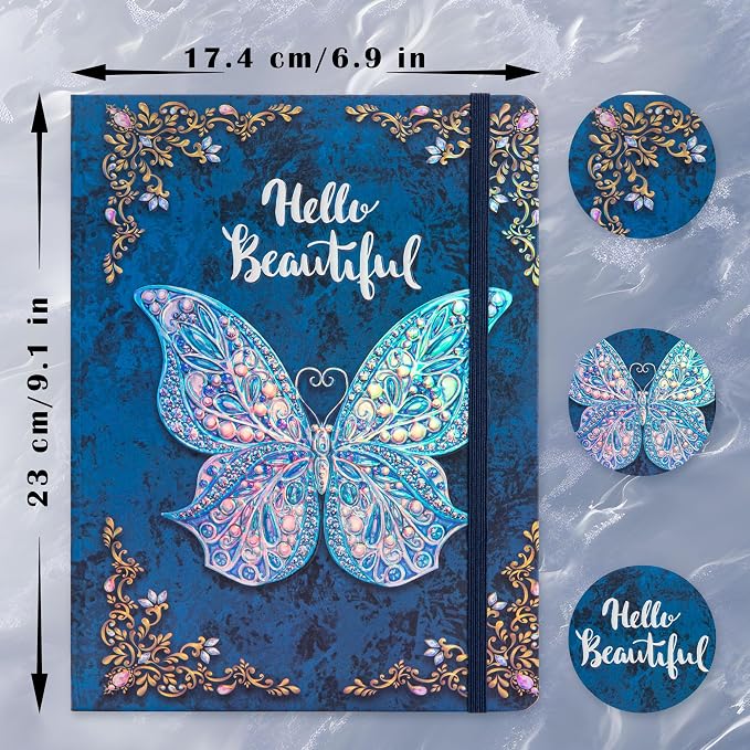 B5 Hardcover Journal for Women & Men -Butterfly Aesthetic Lined Notebook | Lined Notebook for Writing Drawing, journal for Girls Boys, Great for Writing, Drawing, Notes, Daily Thoughts (9" x 6.9")