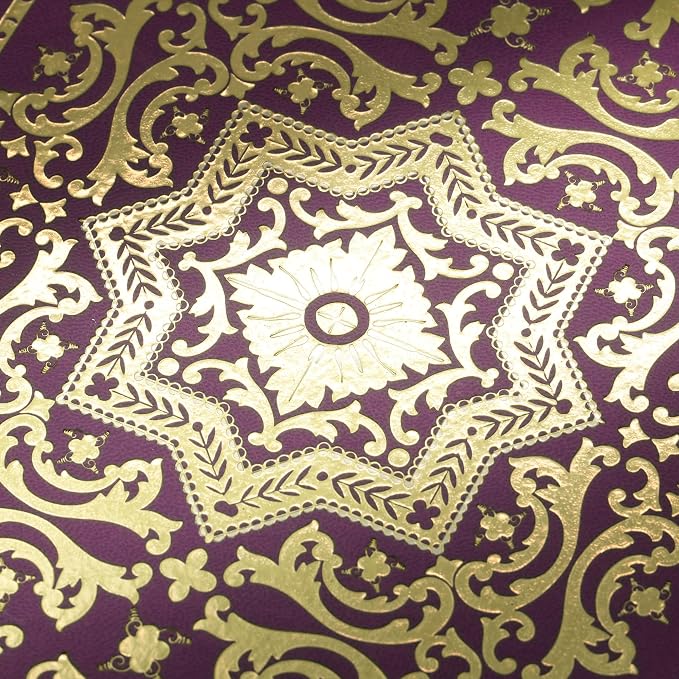 Gilded Vintage Leather Journal Hardcover Antique Diary Notebook | Ornate Decorative Pattern Cover, Premium Lined Paper, Classic Diary for Journaling, Writing, Poetry & Gifting