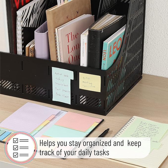 Mr. Pen- Sticky Notes Set, 410 Pack, Ruled | Dotted & Blank Notes with 150 Index Tabs, Divider Sticky Pads for Bible Study, Office, School, Planning