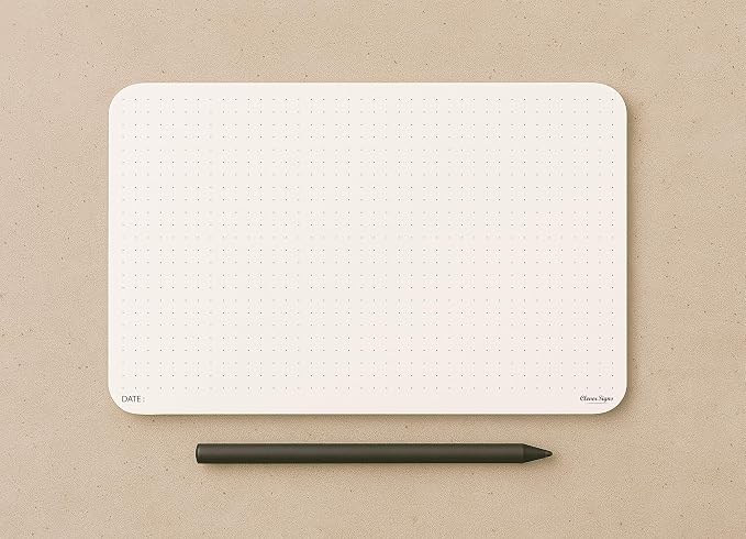 CLEVER SIGNS A5 Dot Grid Notepad – 2 Pack (5.8" x 8.3") – Medium Dotted Memo Desk Pads, Premium Paper with Cardboard Back Support – Mouse Pad Notepad, Ideal for Note-Taking, Planning, Sketching & Journaling