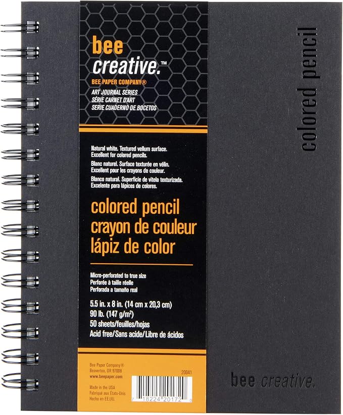 Bee Paper - 5.5"x 8" Bee Creative Color Pencil Drawing Journal