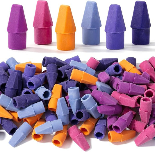 Mr. Pen- Pencil Top Erasers, 120 Pack, 6 Different Twilight Pulse Colors | Latex-Free & No Smudge Pencil Eraser Tops