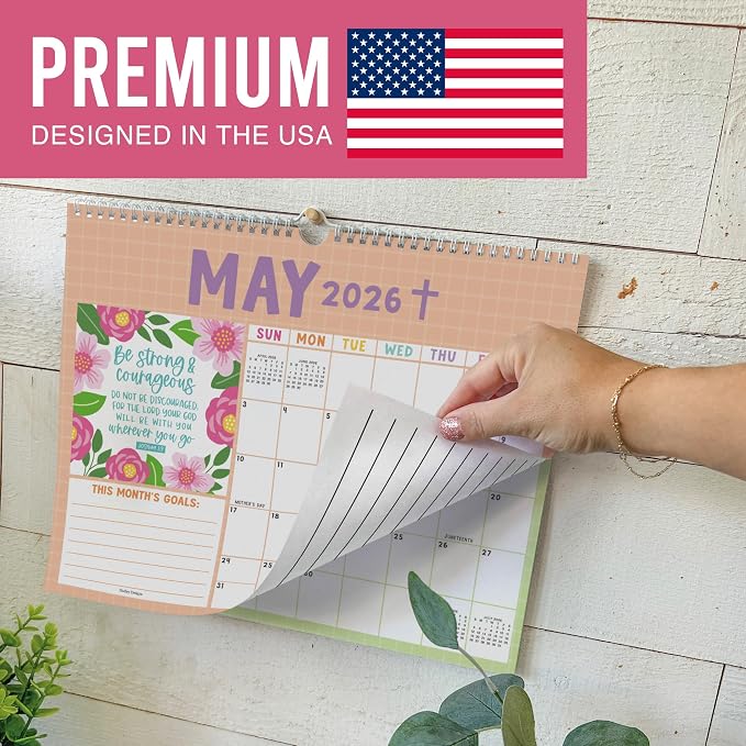 2026 Calendar Wall - 2026 Wall Calendar Large, 18-Month Hanging Calendars for School, Home & Office, Academic Monthly Calendar from January 2026 to June 2027, Back to School Teacher Gifts