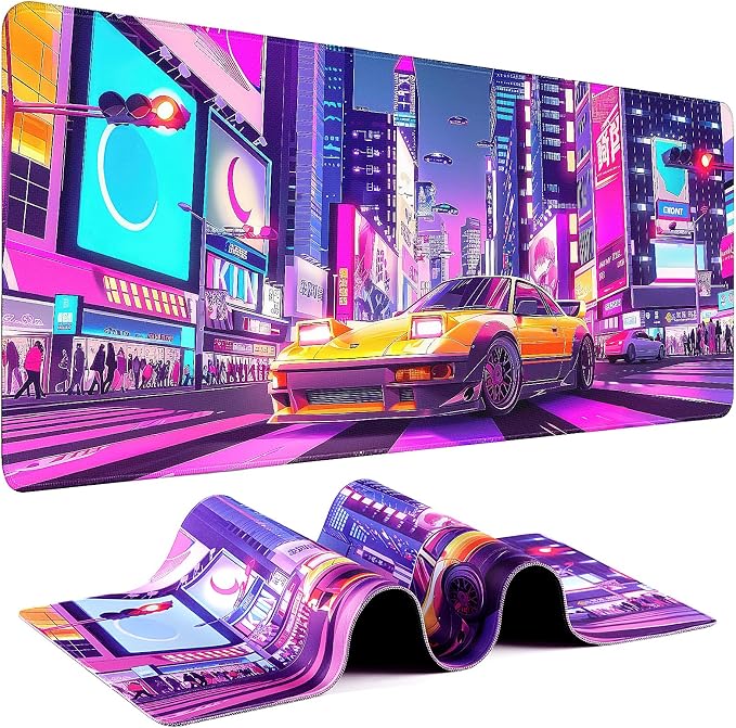 Gaming Mouse Pad - (31.5"×11.8") Sports Car Large Mouse Pads for Desk - Desk Mat for Keyboard and Mouse with Non-Slip Base, Desks Pad Matfor Game/Office & Home