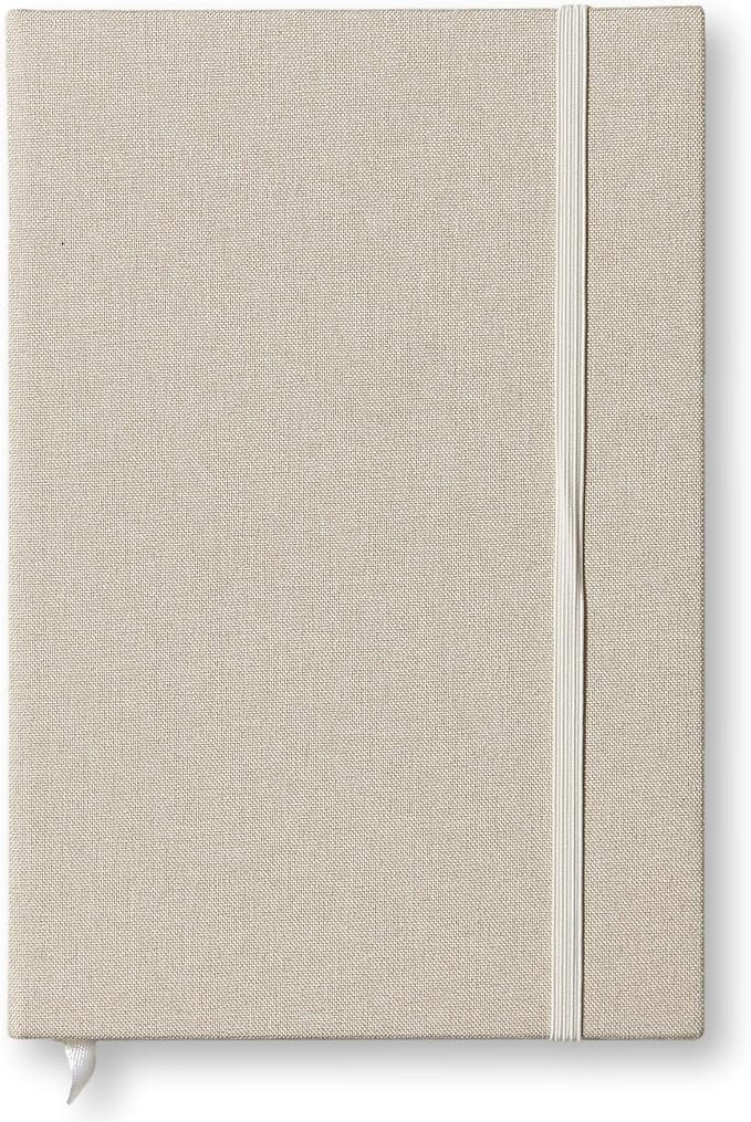 Portage Blank Hardcover Aesthetic Notebook Writing Journal – Bleed-Proof Paper Notepad for Journaling, High GSM, A5 Notebook, Cream Pages - Oatmeal, 6 x 8.5 Inches, 224 Pages