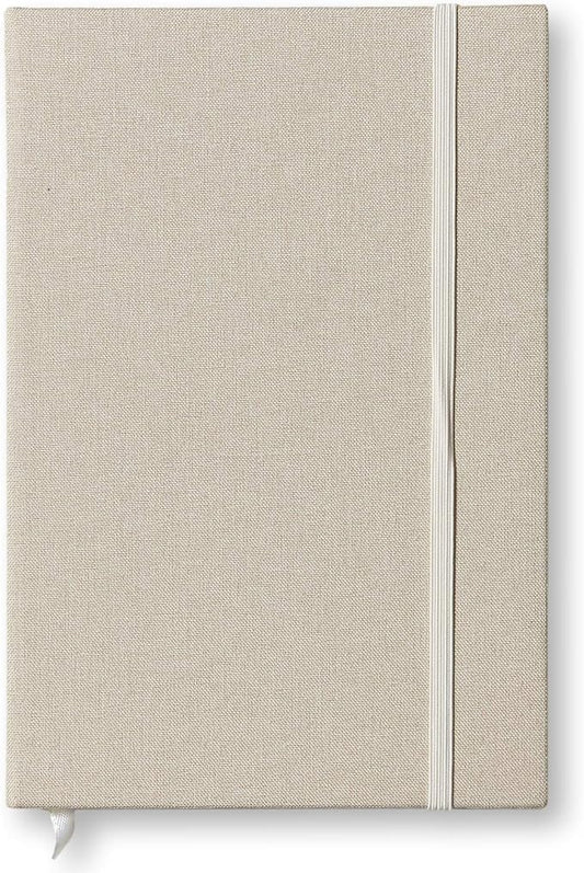 Portage Blank Hardcover Aesthetic Notebook Writing Journal – Bleed-Proof Paper Notepad for Journaling, High GSM, A5 Notebook, Cream Pages - Oatmeal, 6 x 8.5 Inches, 224 Pages