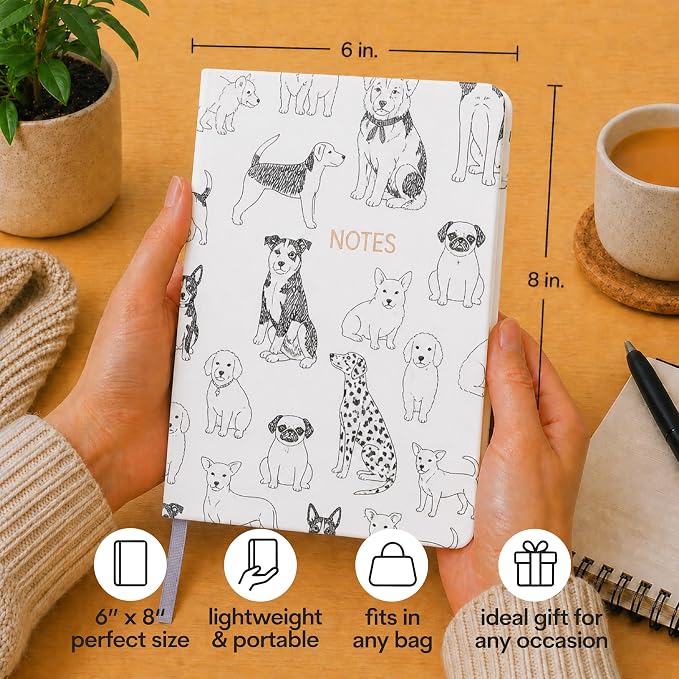WORLD TRAVELER Eccolo A5 Hardbound Journal Notebook 256 Ivory Lined Pages | Sturdy Flexible Hardcover, 80GSM Acid-Free Ivory Pages, Smyth-Sewn Lay-Flat Binding, Ribbon Bookmark