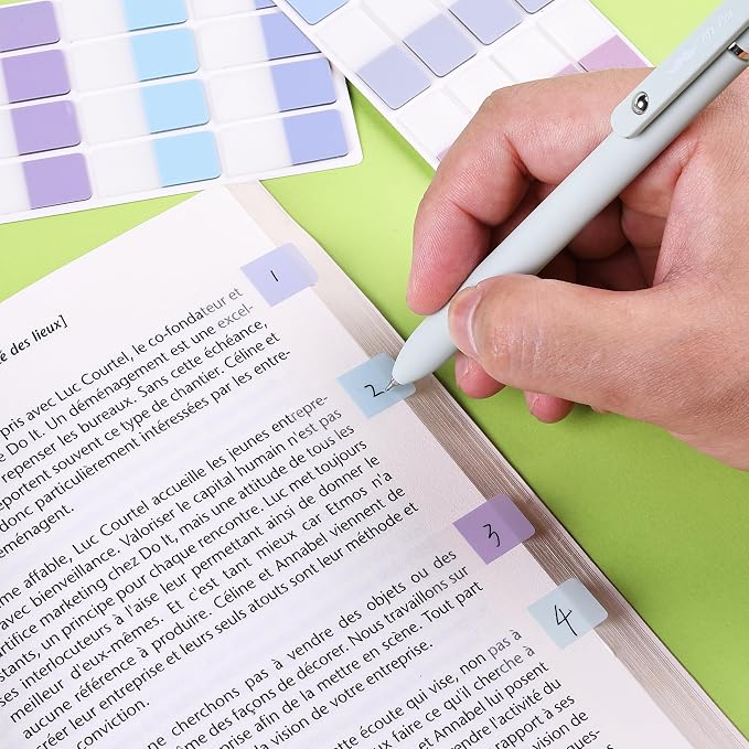 Mr. Pen- Sticky Index Tabs, 480 Pcs, Pastel Sticky Tabs for Notebooks | Page Markers, Page Tabs for Binders, Page Tabs Sticky Tabs for Books, Notebook Tabs, Book Sticky Tabs for Notebooks