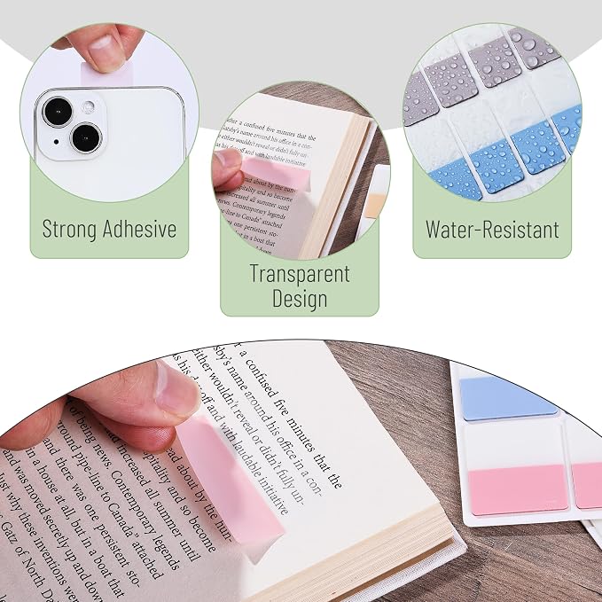 Mr. Pen- Sticky Index Tabs, 360 Pcs, Colorful Sticky Tabs for Notebooks | Page Markers, Page Tabs for Binders, Page Tabs Sticky Tabs for Books, Notebook Tabs, Book Sticky Tabs for Notebooks