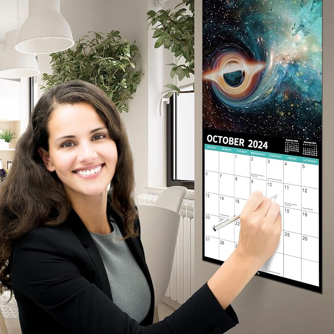 2026 Wall Calendar - 2026 Calendar, 12 Monthly Wall Calendar 2025-2026, Jan 2026 - Dec 2026, 12" x 24" (Open), Unruled Blocks(1.2" x 1.7") Calendar 2026 with Thick Glossy Paper