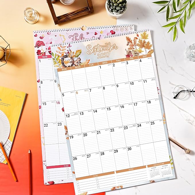 2027 wall calendar - 2027 Large Wall Calendar, Jan. 2027 - Dec. 2027, 15.4'' x 23'', Big Calendars 2027, 12-Month Paper Hanging Planner Wall with Julian Date for Office Home Planning & Organizing - 12 Different Themes