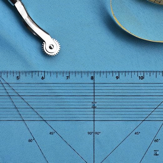 YLaziion 16" Imperial Acrylic Pattern Master Ruler French Curve Sewing Tool | Multi-Purpose, 3mmNon-Yellowing Acrylic, 45°& 60° Angle Lines, 1/16" Scale, Hip Curve, Vary Form Curve, Seam Allowance Guide