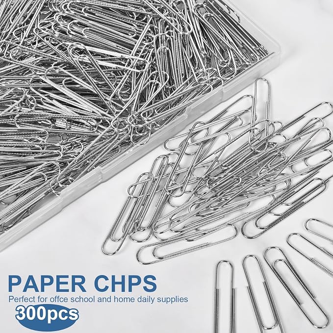 Large Paper Clips Non-Skid,2' Jumbo PaperClips,300 Pcs Metal Paper Clips. | Large Paper Clips Non-Skid, 2 Inch Jumbo PaperClips, 300 Pcs Metal Paper Clips,Paperclips for Office&School Supplies.