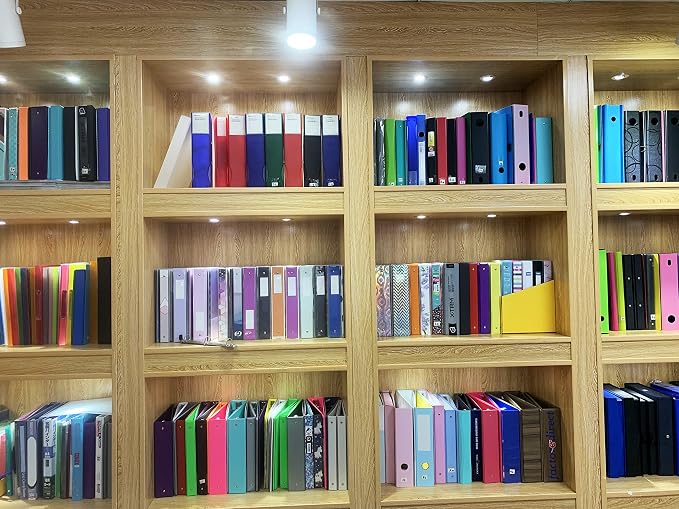 XHSHENG 1 Inch Binders 3 Ring,One Touch Easy Open D-Rings,Letter Size | 1 In Three Ring Binders,with 2 Pockets, Holds 225 Sheets 8.5x11 inch Papers, View Binders for School Supplies