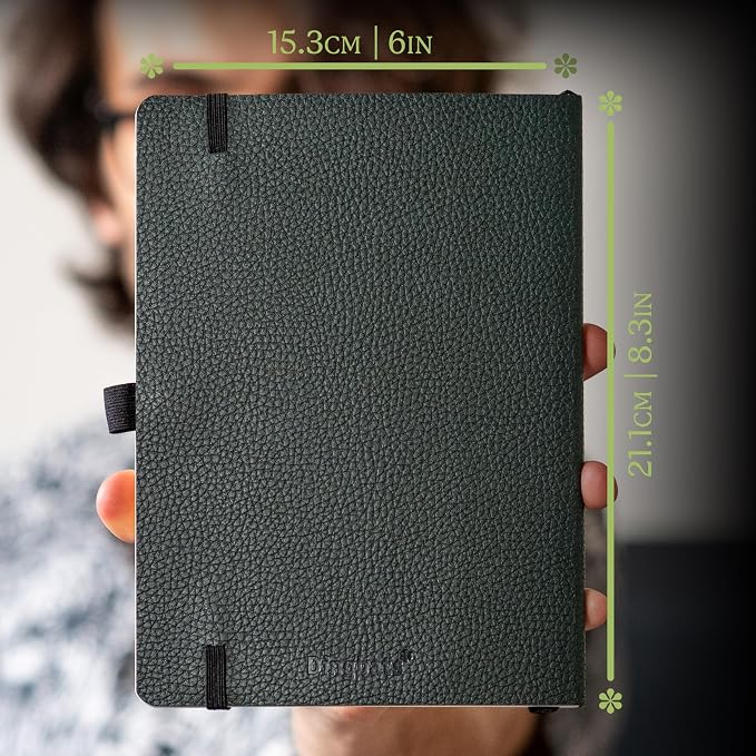 Dingbats A5 Wildlife Ruled Notebook Journal - Premium Vegan Leather Softcover Executive Journal for Women & Men - Work, Note Taking, Writing & Travel