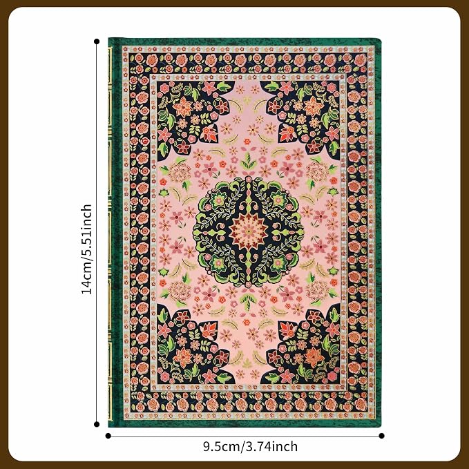 Mlife A6 Small Notebook,Lined Pocket Notebook Hardcover,Journaling Notebooks,192 Pages,100 GSM paper,3.74''* 5.5'',Mini Journal for Women and Man