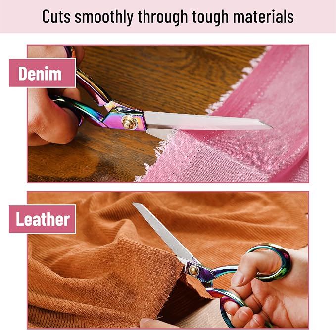 Mr. Pen- Premium Tailor Scissors, 8-Inch | Heavy Duty Carbon Steel Sewing & Fabric Scissors, Tailor Shears, Ultra-Sharp for Smooth Cutting