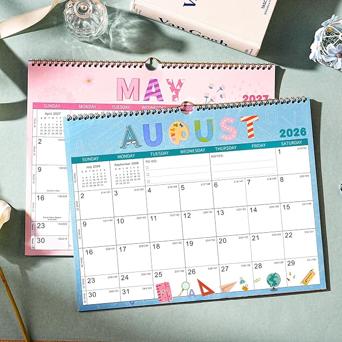 Calendar 2026-2028 - 2 Year Calendar 2026-2028, 24-Month Calendar, Wall Calendar 2026-2027, Jul. 2026 - Jun. 2028, 14.8" x 11.4", 2 Year Calendar, Thick Paper - 12 Themes