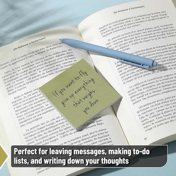Mr. Pen- Sticky Notes, 3”x3”, 12 Pads, 600 Sheets, Dark and Earthy Colors | Sticky Notes Bulk, Self-Stick Note Pads, Perfect for Office, School, Home, Study & Organization