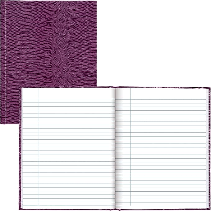 Blueline Executive Journal, Perfect-Bound, Hard Cover, 9.25" x 7.25", 144 Ruled Pages, Raspberry (A7.RAS)