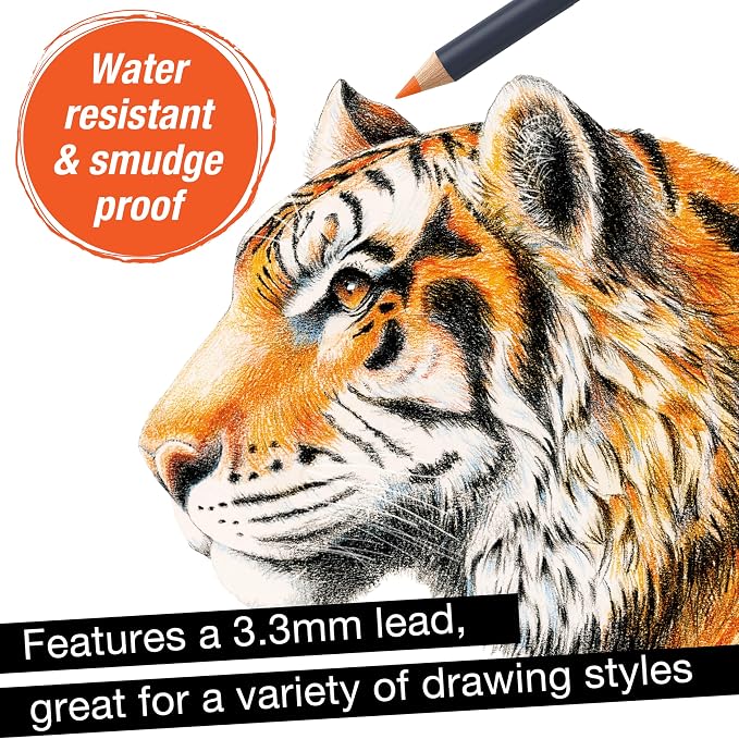 Faber-Castell Goldfaber Colored Pencils, 24 Classic Colors for Artists