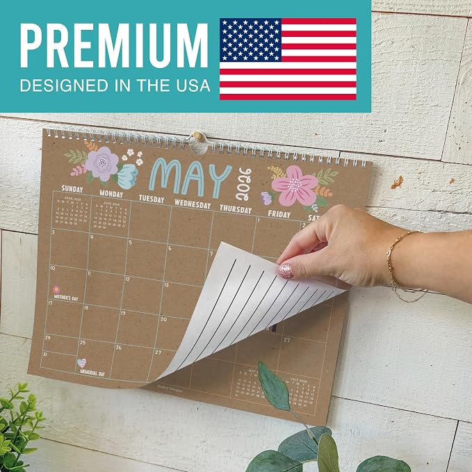 2026 Calendar Wall - 2026 Wall Calendar Large, 18-Month Hanging Calendars for School, Home & Office, Academic Monthly Calendar from January 2026 to June 2027, Back to School Teacher Gifts