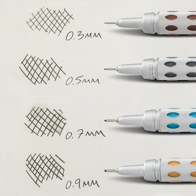 Pentel GraphGear 1000 Mechanical Pencil, (0.5mm) Point Size, Black Barrel, 1 Each (PG1015A)