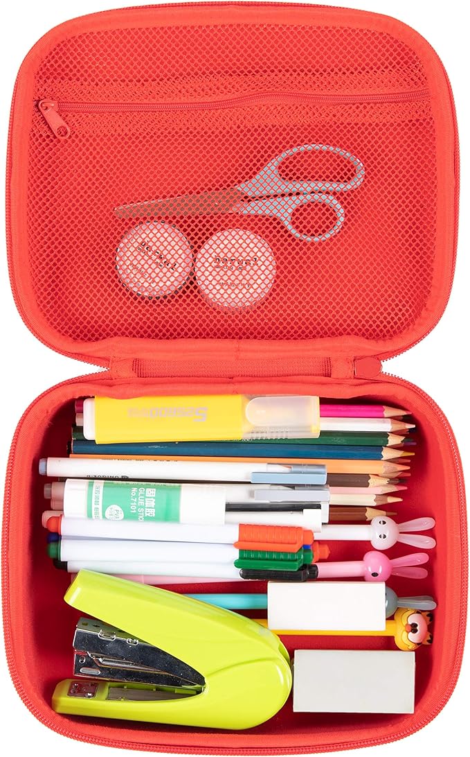 ZIPIT Jumbo Pencil Case for Girls, Cute Large Capacity Pencil Box, Rainbow