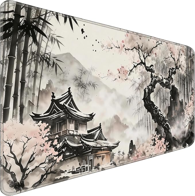 Desk Pad 31.5x15.7 Inch for Computer - Large Mouse Pad with Non Slip Base, Smooth Surface for Optical and Laser Mouse, Bamboo