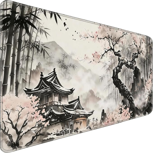 Desk Pad 31.5x15.7 Inch for Computer - Large Mouse Pad with Non Slip Base, Smooth Surface for Optical and Laser Mouse, Bamboo