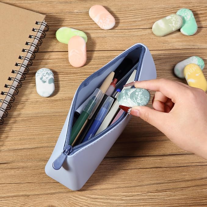 Mr. Pen- Marble Pencil Erasers, 12 Pack, 1" x 2" | Soft Rubber Marble Pencil Erasers for School, Office, Art Sketching, Homework, Exams, Clean Smudge-Free Correction
