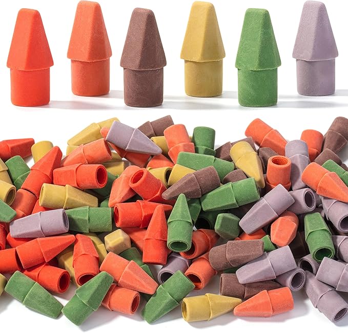 Mr. Pen- Pencil Erasers Toppers, 120 Pack, Colorful, Latex Free, No Smudge | Mr Pen Erasers for Pencils