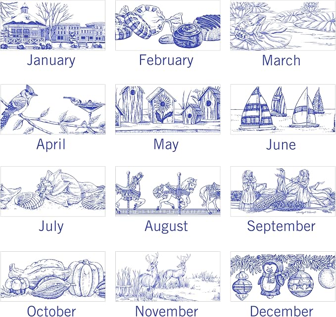 AT-A-GLANCE 2026 Wall Calendar, 12" x 12", Medium, Illustrator’s Edition (G10001726)