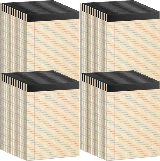 Oleitodh 48 Pack Legal Pads 8.5 x 11 College Ruled Recycled Note Pads | 30 Sheets Per Pad, Thick Paper, Micro-Perforated, Smooth Writing, Office, School, Home, Meetings, Note Taking