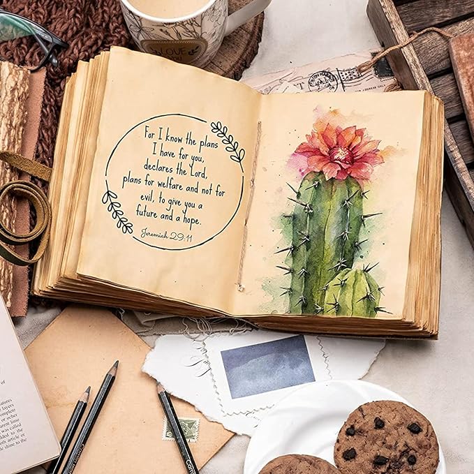 LEATHER VILLAGE Leather Bound Journal - Fuchsia Brown, 7"X5", 220 Pages - Vintage Blank Paper Diary for Writing, Drawing, Sketchbook, and Travel Notebook - Ideal for Women and Men