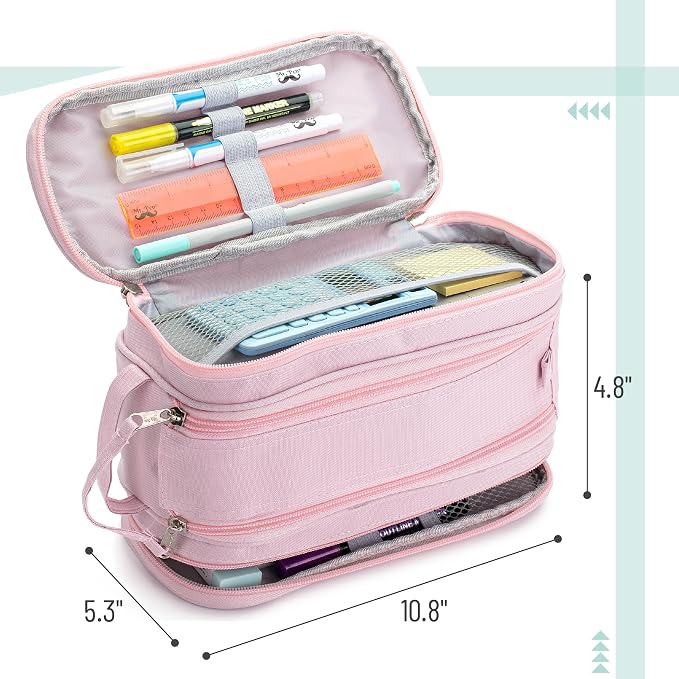 Mr. Pen- Large Capacity Pencil Case, Big Capacity Pencil Case | Big Pencil Pouch, Pen Pouch, Pen Bag