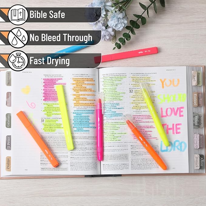 Mr. Pen- Aesthetic Highlighters and Gel Highlighters, 8 Pack | Assorted Color Bible Highlighter No Bleed, No Bleed Highlighter for Bibles, Fast Dry for Bible Journaling, Planner