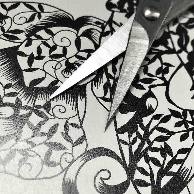CANARY Small Precision Scissors - 4" with One Extra Pointed Tip, Mini Scissors for Paper Cutting, Paper Crafts, Kirie Art, Made in Japan