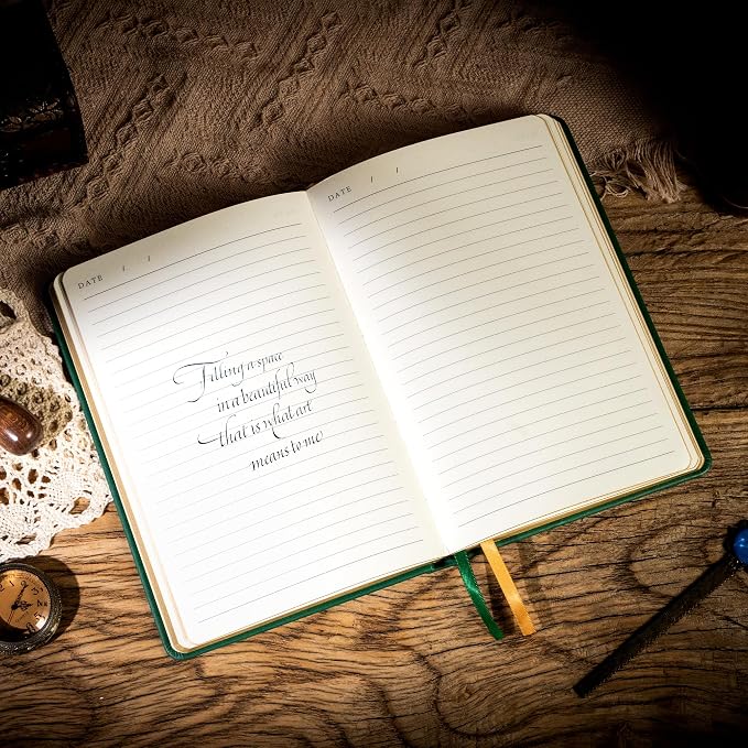 CAGIE 2 Pack Vintage Journal Notebook for Women Men Writing Diary A5 | 320 Pages Hardcover Leather with Gift Box Journaling Notebooks Thick Dream Lined Journals, 5.7 x 8.3 in