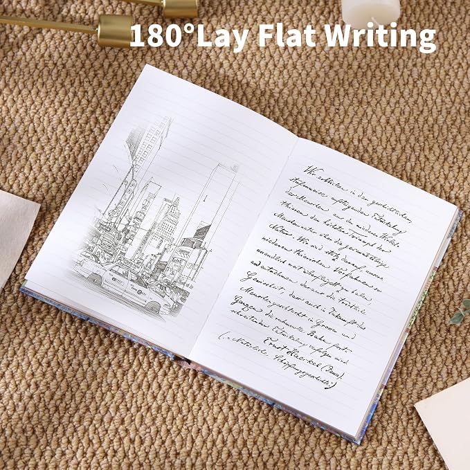 Hardcover Notebook Journal with 224 Pages, A5 Lined Journal with 100 GSM Premium Thick Paper for Smooth Writing, Aesthetic Foil Embossed Garden of Cats Notebook Journal, Ideal Journal for Women, Teens & Cat Lovers